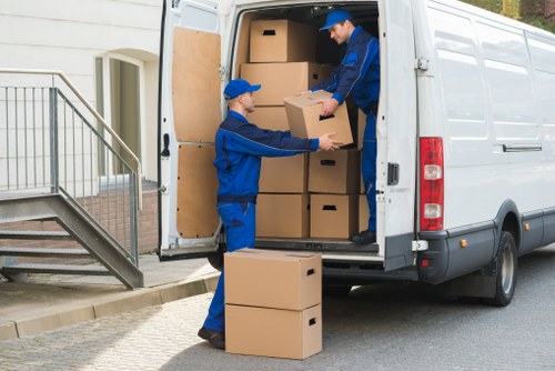 Customer booking details for a man and van service