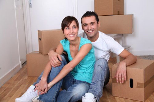 Boxes and moving essentials ready for a Sidcup relocation