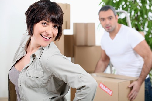 Office relocation items prepared for transport in Sidcup