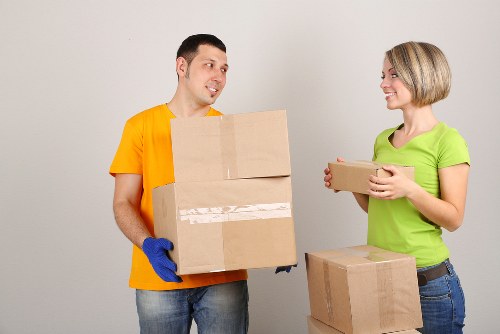 Loading furniture into a removals van in Sidcup